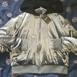 NWT Forever 21 Velvet Bomber Jacket